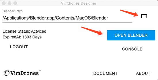 Vimdrones Designer Open Blender